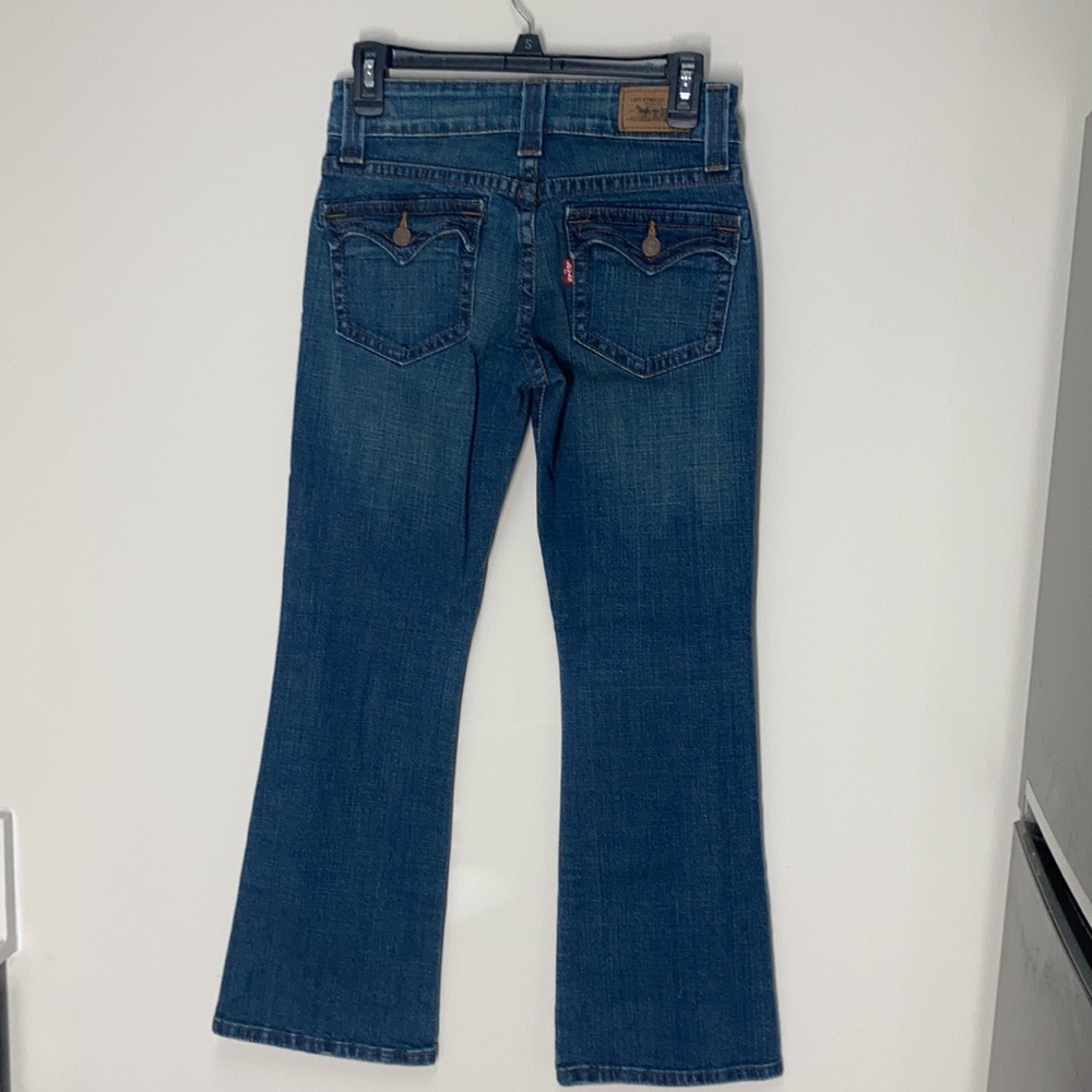 Levi’s flare 515 red tab button flap back pockets size 4P medium - Picture 11 of 15